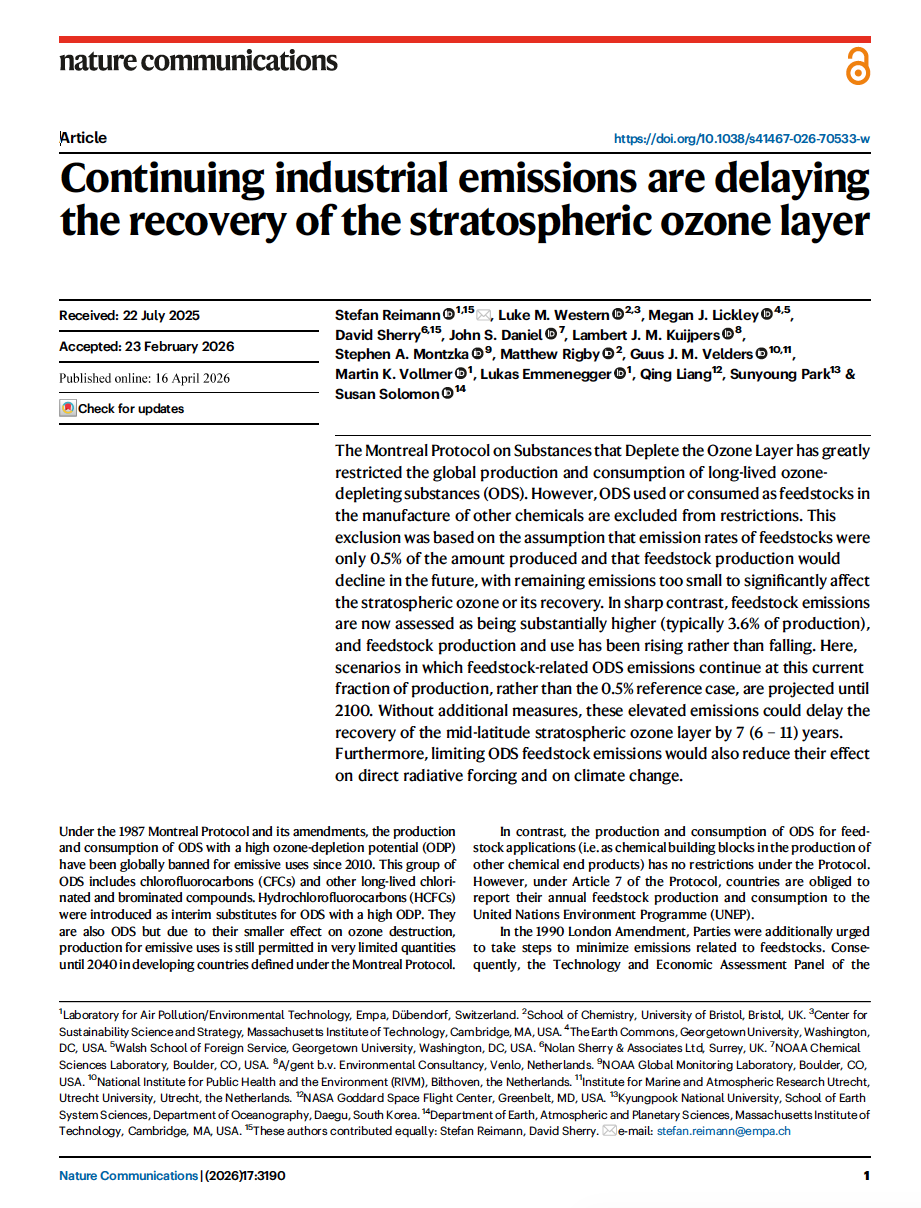 Feedstocks emission